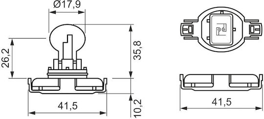 Bulb Rear Fog Lamp Bosch 1 987 302 266