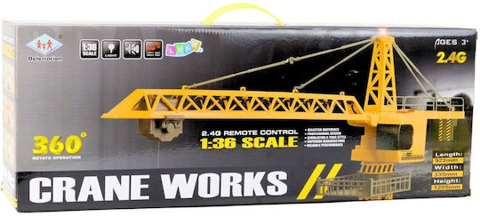 Lean Toys Crane Crane Remote Controlled Remote Controlled Construction Vehicle