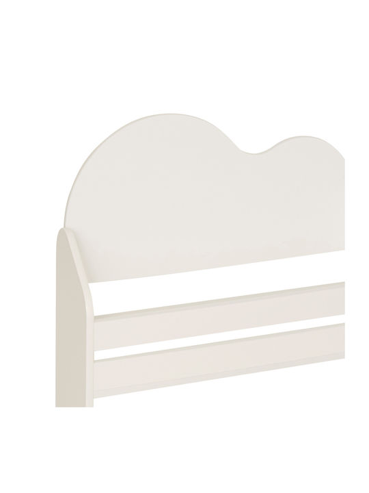 Kids Wooden Bookcase Ecru 61.5x18.5x100cm