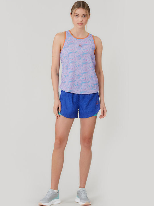 Women's Athletic Blouse Sleeveless Purple