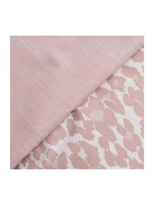 Charalambidis Textiles Bettdecke Einzelbett 160x230cm Leopar Pink 350 GSMGsm