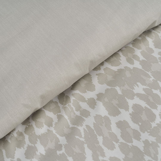 Charalambidis Textiles Duvet Queen 220x230cm Leopar Beige 350 GSMGsm