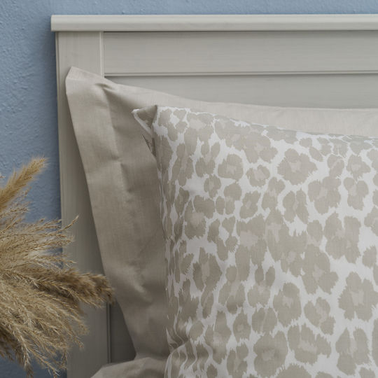Charalambidis Textiles Duvet Queen 220x230cm Leopar Beige 350 GSMGsm
