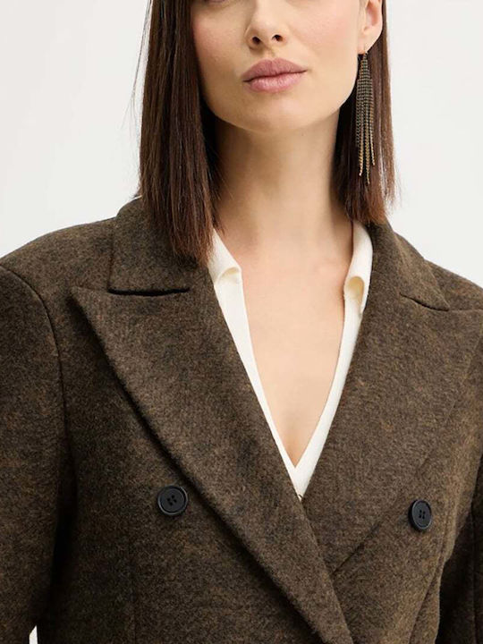 Women's Brown Sepia Coat