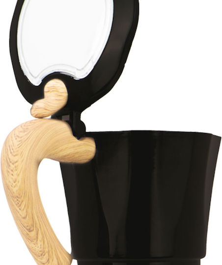 Electric Stovetop Espresso Pot for 480W Black