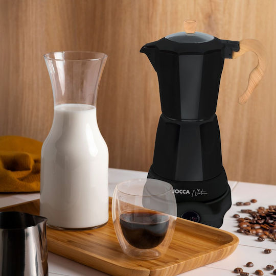 Electric Stovetop Espresso Pot Negru