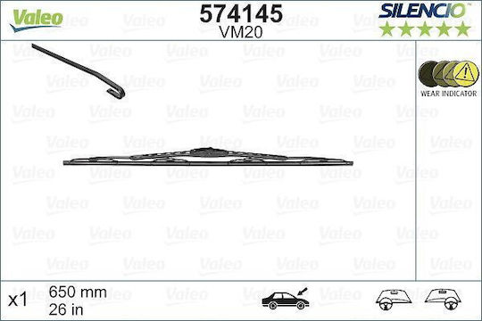 Valeo Silencio Performance Driver Car Wiper 650mm