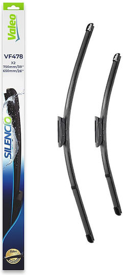 Valeo Silencio X.trm x2 Front Set Car Wiper Blades 750mm Passenger Wiper Length 650mm