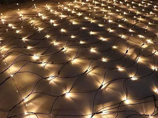 100 Lichterketten LED 0.8m. Warmes Weiß Typ Netz 1Stück