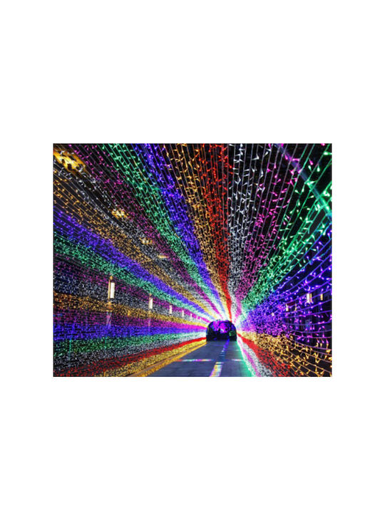 240 Lights LED 3m. x 150cm Multicolor type Curtain 1pcs