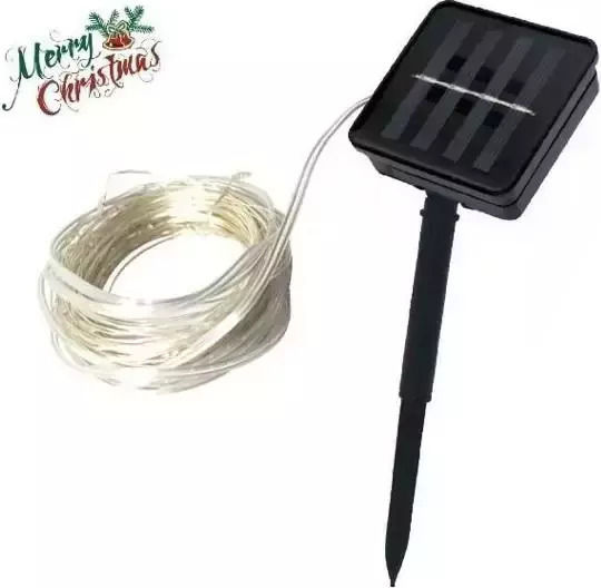 100 Lichter LED 10m. Warmes Weiß Solar in Zeichenfolge 1Stück 100 Lichter LED 10m. Warmes Weiß Solar in Zeichenfolge 1Stück