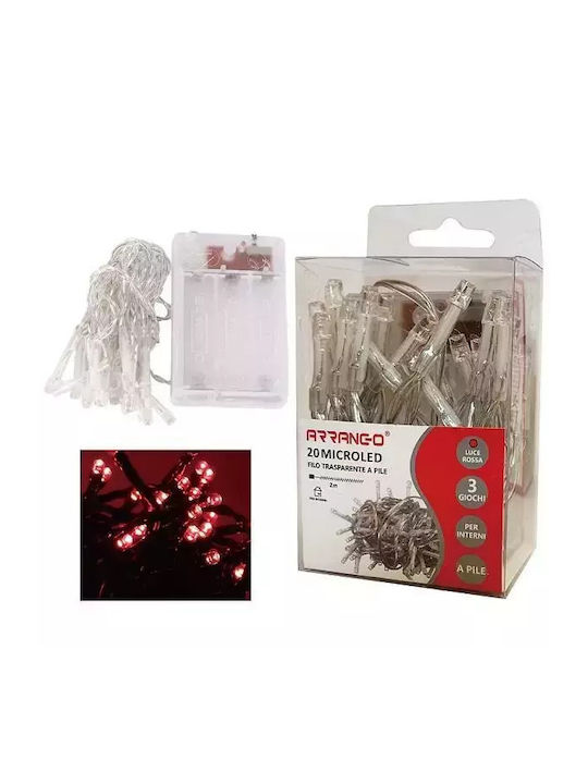 20 Lights LED 2m. Red in String 1pcs 20 Lights LED 2m. Red in String 1pcs