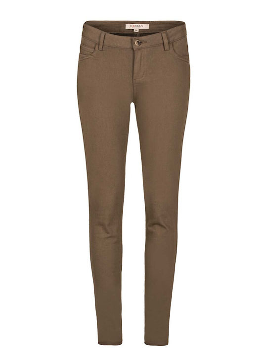 Petra Damenjeans in Schlanker Passform Olive