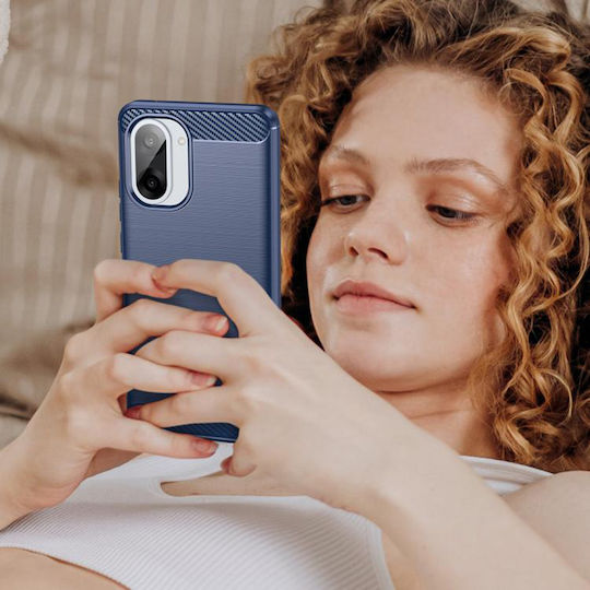 Techsuit Carbon Back Cover Silicone Blue (OnePlus Nord CE5)