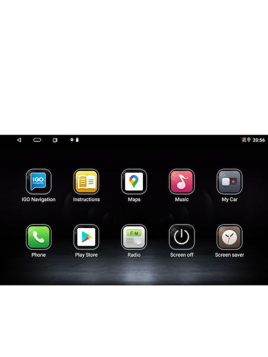 Lenovo Car Audio System for Renault Logan Dacia Duster / Logan / Sandero 2006-2012 (Bluetooth/USB/AUX/WiFi/GPS/Apple-Carplay/Android-Auto) with Touch Screen 9"