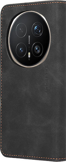 Techsuit Confy Cover Книга Силикон Черен (Honor Magic8 Pro)