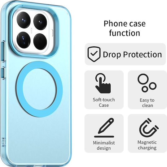 Techsuit Candycase Umschlag Rückseite Kunststoff / Silikon Blau (Xiaomi 15T Pro)