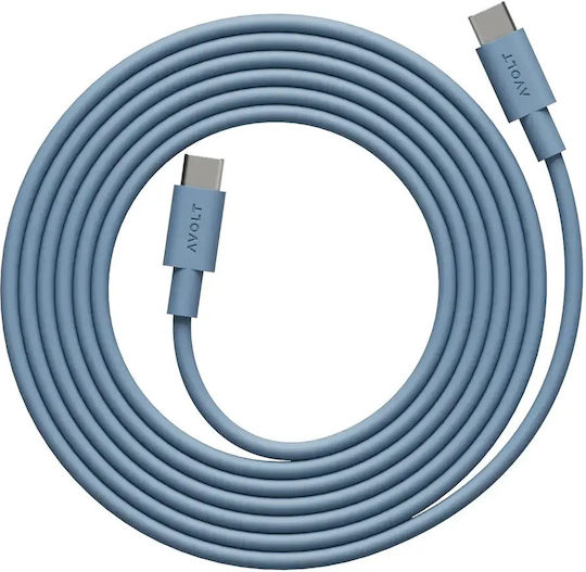 Daten Schnelles Laden Kabel Usb-c/usb-c Avolt 2 Meter Blau