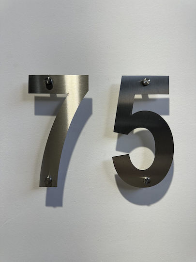 Αριθμοί Inox 19,7 Cm 1 Mεταλλικός Αποστάτης