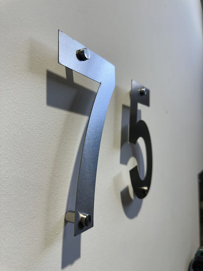 Αριθμοί Inox 19,7 Cm 1 Mεταλλικός Αποστάτης