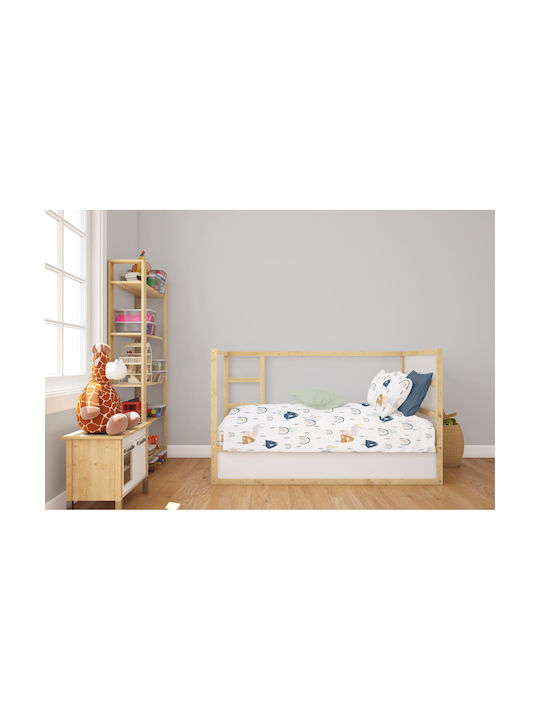Dimcol Fitted Blue 70x140cm