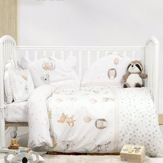 Nima Baby Sheets Set Cradle Cotton White 70x110cm