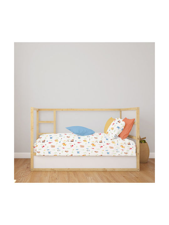 Dimcol Бебешки Чаршаф За Количка Памук с Ластик 70x140бр