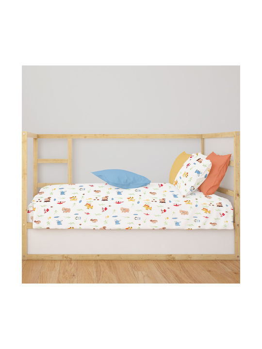 Dimcol Бебешки Чаршаф За Количка Памук с Ластик 70x140бр