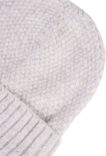 Beanie Beanie Knitted in Beige color