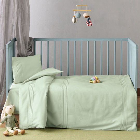 Whisper 10 Crib Sheets With Pillowcase Set 3 Pieces 2 120x170 + 30x40