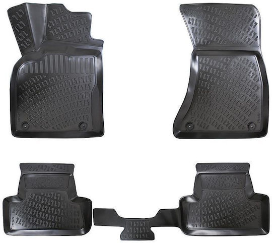 Umbrella Set Covorașe Față și Spate 4buc din Furtun pentru Audi Q5 2017+ Negre
