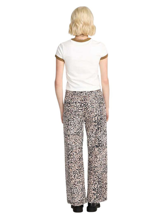 Stoned Talie joasă Blugi de damă cu croială boyfriend Animal Print