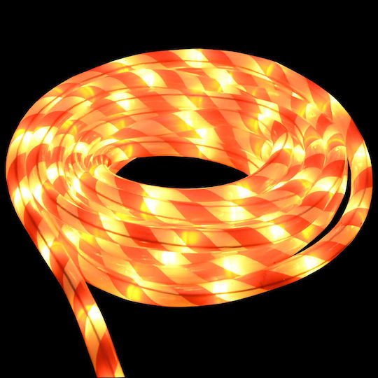 Christmas Light Tube Warm White Battery 2400 Light Bulbs 100m