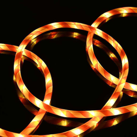 Christmas Light Tube Warm White Battery 120 Light Bulbs 5m IP44