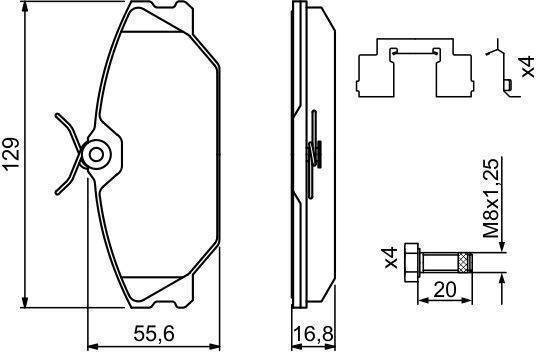 Bosch Disc Brake Pad Set