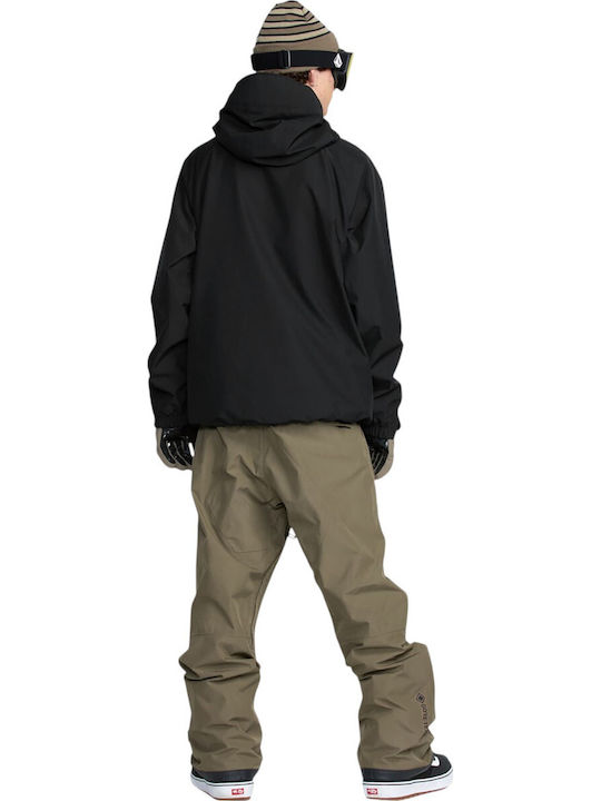 Volcom Dua G0652605-BLK Ανδρικό Μπουφάν Gore-Tex για Σκι & Snowboard Μαύρο