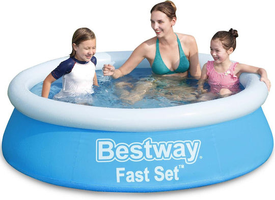 Bestway Children's Round PVC Swimming Pool 940lt Inflatable 183x51cm Light Blue
