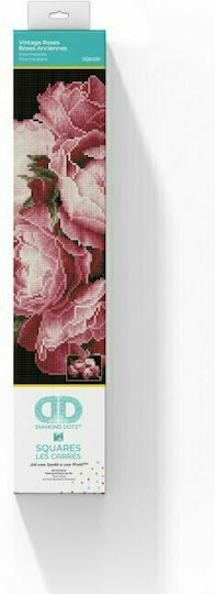Diamond Dotz Vintage Roses Καμβάς Diamond Painting Κιτ