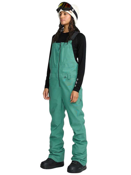 Volcom H1352606-SUG Γυναικεία Σαλοπέτα Σκι & Snowboard Πράσινη