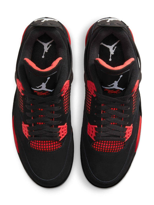 Air  4 Retro Herren Stiefel Black / Red / White