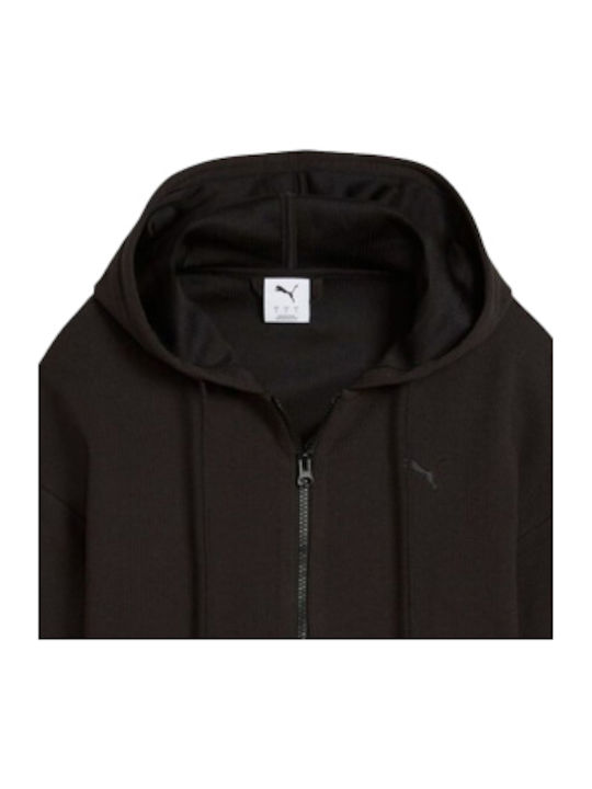 PUMA Ess Elevated Cardigan Black Hooded