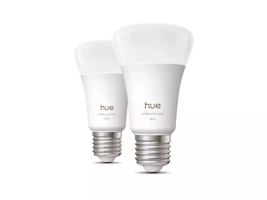 Philips Smart Λάμπες LED 6W για Ντουί E27 και Σχήμα A60 810lm Dimmable 2τμχ