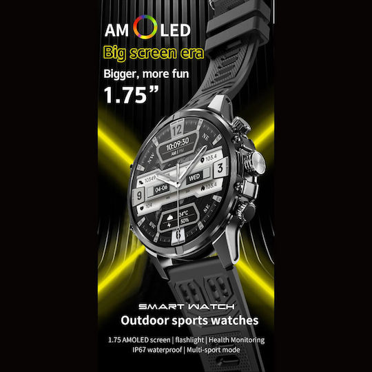 Microwear CF53 Smartwatch mit Pulsmesser (Silver Steel)