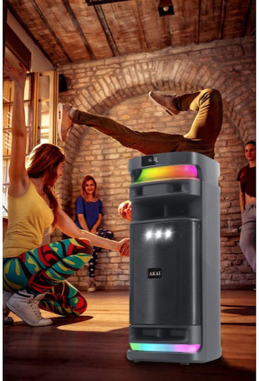 Akai Proffesional Karaoke Speaker With Wireless Microphone And Lighting Effects X12 Black