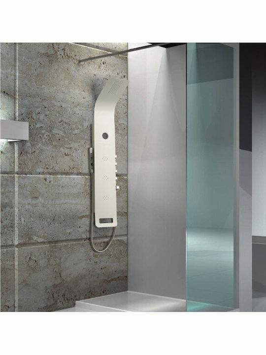 Inter Ceramic Στήλη Υδρομασάζ 145cm Λευκή
