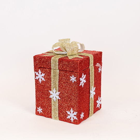 Illuminated Santa Claus Battery with Moving and Music Red 25x25cm