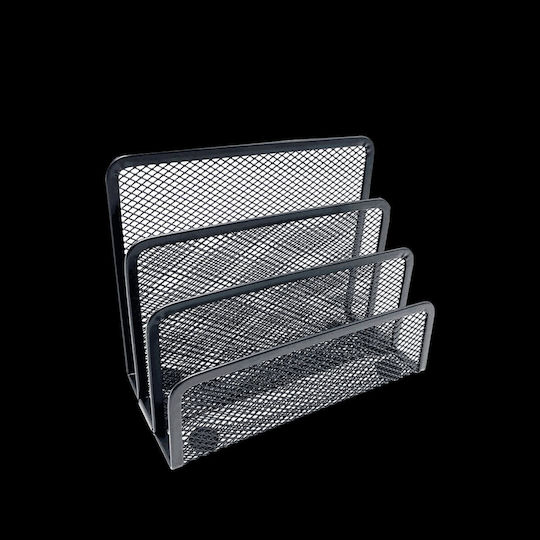 Metallic Pencil Holder in Black Color 1pcs 8.3x13.5x17.3cm