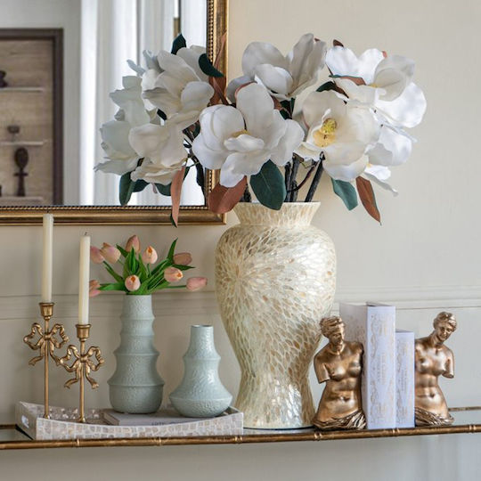 Artekko Bookends Χρυσοί Βιβλιοστάτες Ρητίνης Γυναικεία Φιγούρα 11.5x13x26 Cm 2pcs