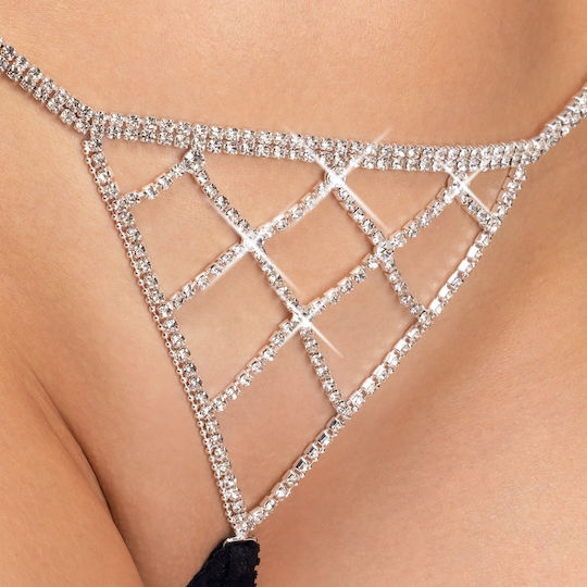Cottelli Collection Γυναικείο Sexy String Αυτοκινήτου Μαύρο