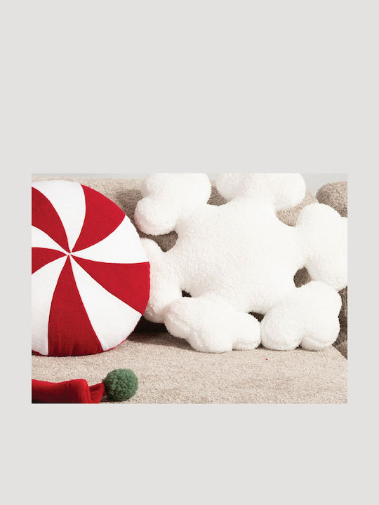 Christmas Decorative Pillow Filling Snowflake White Nef-nef Homeware 45x45